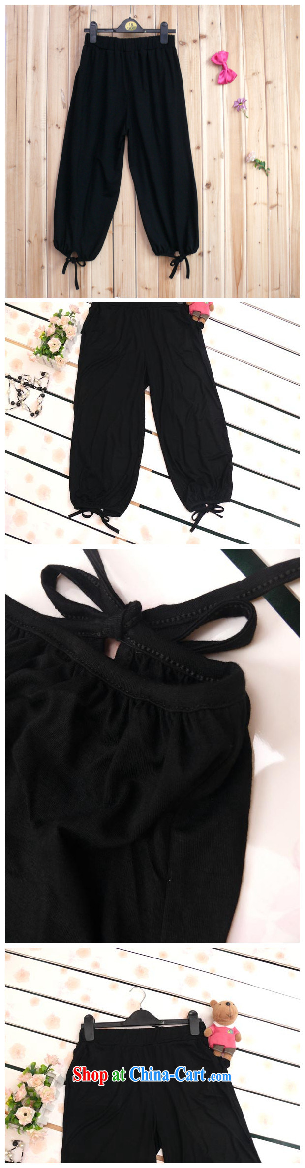 Summer NOS new Korean Beauty elastic large code trousers castor pants casual stylish pure cotton sports pants in the fertilizers increase A 8181 black this store clothing is king, not the size, pictures, price, brand platters! Elections are good character, the national distribution, so why buy now enjoy more preferential! Health