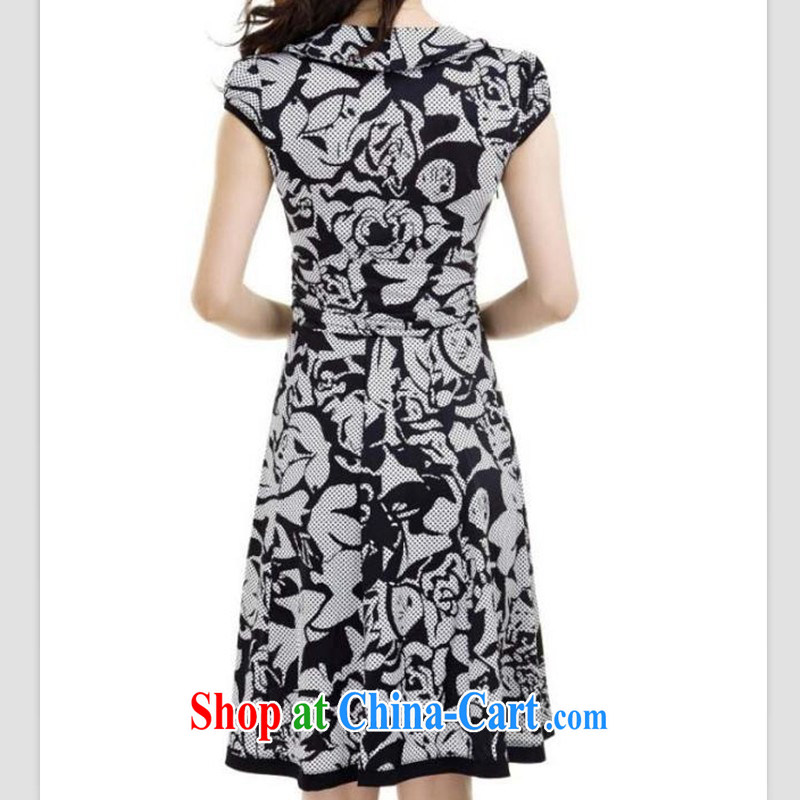 Then find the 2015 code female new summer, dresses, older round-collar dresses beauty Korean skirt temperament OL black 4XL, optimize 100 guests (YBKCP), online shopping