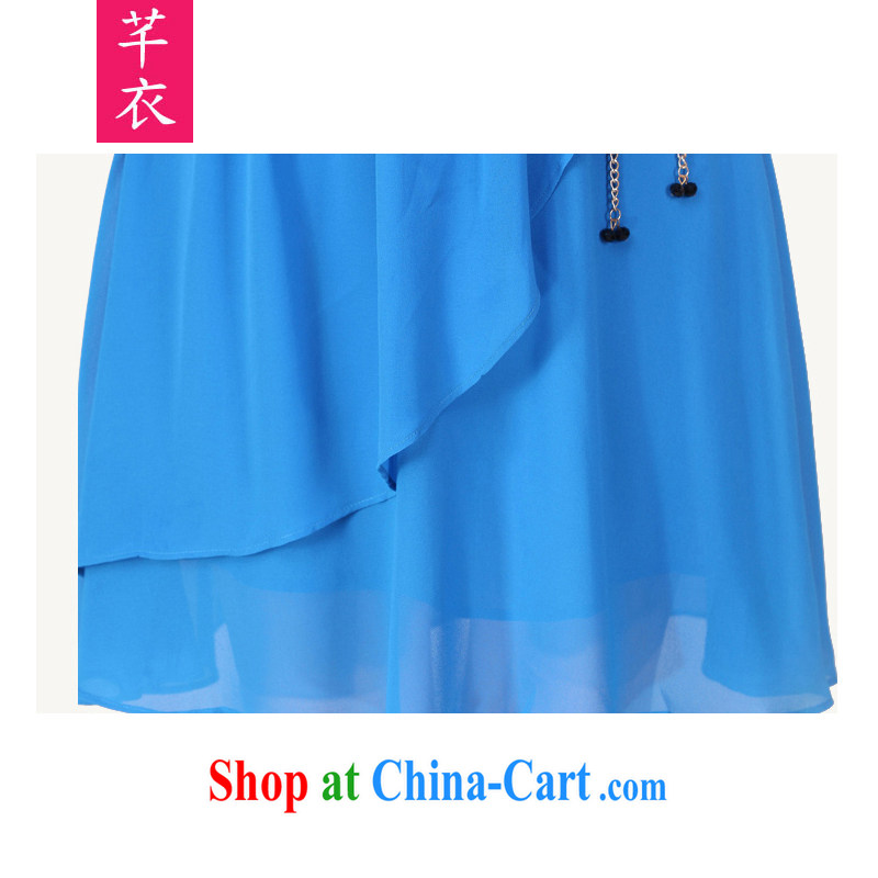 Constitution and clothing increased, female snow-woven skirt 2015 thick sister summer new, multi-layer snow woven skirts and elegant ladies dress thick mm leisure dress sky XL 3 150 - 165 jack, constitution, and, shopping on the Internet