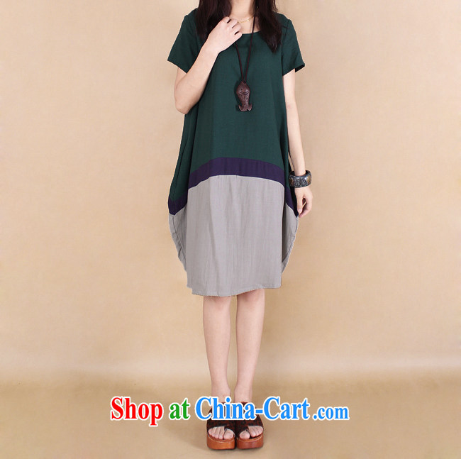 More early 2015 spring and summer New Women New Products New ripstop taffeta overlay dress code the Korean Hit color stitching cotton the larger dresses W 022 #dark XL pictures, price, brand platters! Elections are good character, the national distribution, so why buy now enjoy more preferential! Health