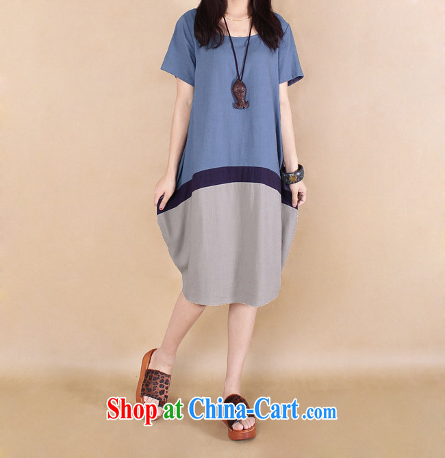 More early 2015 spring and summer New Women New Products New ripstop taffeta overlay dress code the Korean Hit color stitching cotton the larger dresses W 022 #dark XL pictures, price, brand platters! Elections are good character, the national distribution, so why buy now enjoy more preferential! Health
