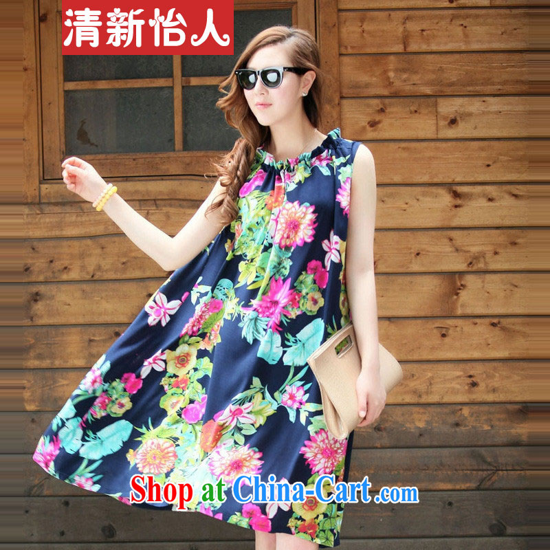 Fresh air summer 2014 new large, thick snow MM woven floral loose the code dress holiday dress beach skirt bohemian long skirt retro stamp, Daisy are code
