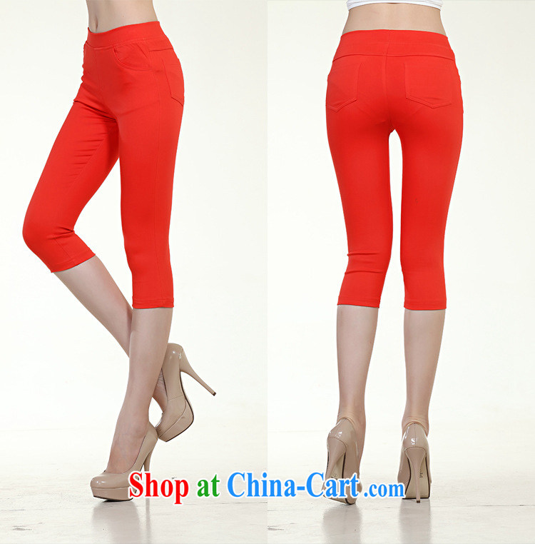 Philip, summer 2015 new Korean female leisure video thin color Elastic waist, cotton 7 pencil trousers castor pants candy color 8117 blue 3 XL pictures, price, brand platters! Elections are good character, the national distribution, so why buy now enjoy more preferential! Health