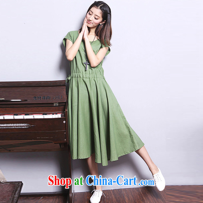 The Ju-Yee Nga summer girl, the Code's expertise in her sister, long cotton mA short-sleeved and indeed increased emphasis on sister dresses YQ 9183 maroon XXL, Yu Yee Nga, shopping on the Internet