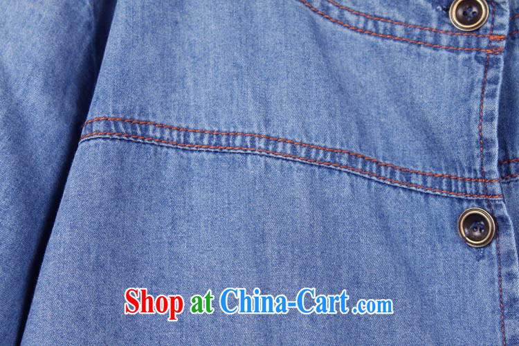 The line takes the Code women 2015 new Korean version in short about the waist relaxed jacket ultra-thin Korean casual denim shirt SMG - 5 denim blue 5 XL pictures, price, brand platters! Elections are good character, the national distribution, so why buy now enjoy more preferential! Health