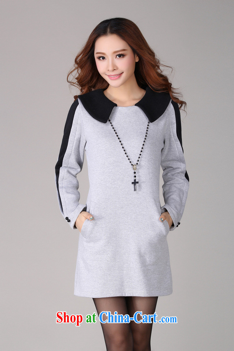 Thin (NOS)XL female thick beauty loose in the pocket longer dresses Y 21,531 gray 4 XL/180 Jack left and right pictures, price, brand platters! Elections are good character, the national distribution, so why buy now enjoy more preferential! Health