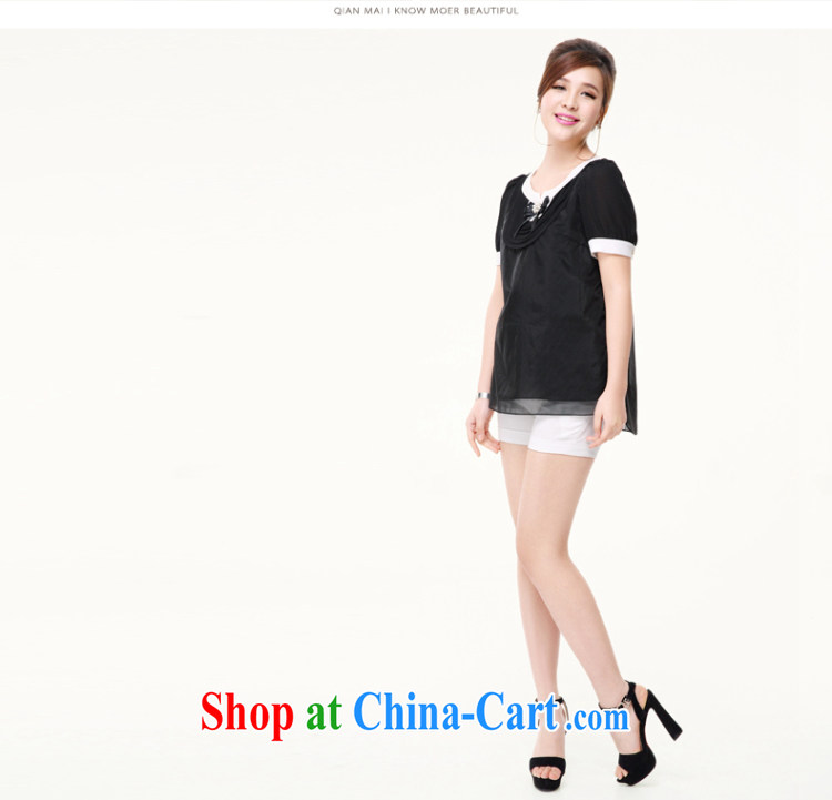Slim, Mr Big, female 2014 summer new thick mm stylish sweet knocked color tile nails Pearl flower T pension 4392 white 6 XL pictures, price, brand platters! Elections are good character, the national distribution, so why buy now enjoy more preferential! Health