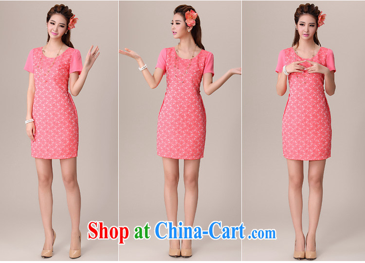 Cross-sectoral provision 2014 XL girls thick MM summer new lace flowers thick sister graphics thin large code short-sleeved dresses the number of 2049 red 5 XL pictures, price, brand platters! Elections are good character, the national distribution, so why buy now enjoy more preferential! Health