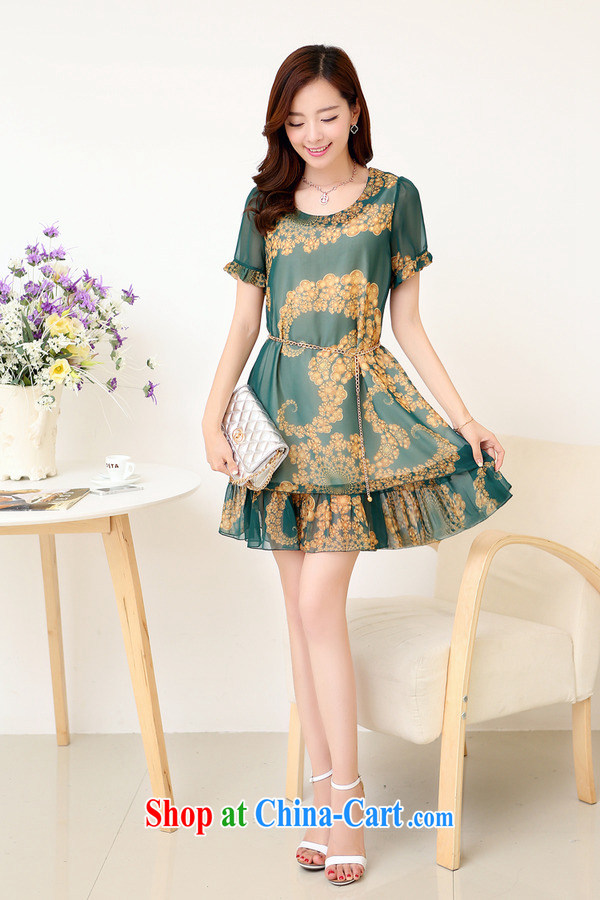 The Ju-Yee Nga summer larger female thick sister graphics thin floral floral short-sleeved snow woven dresses YJ 183 commercial toner XXXXL pictures, price, brand platters! Elections are good character, the national distribution, so why buy now enjoy more preferential! Health
