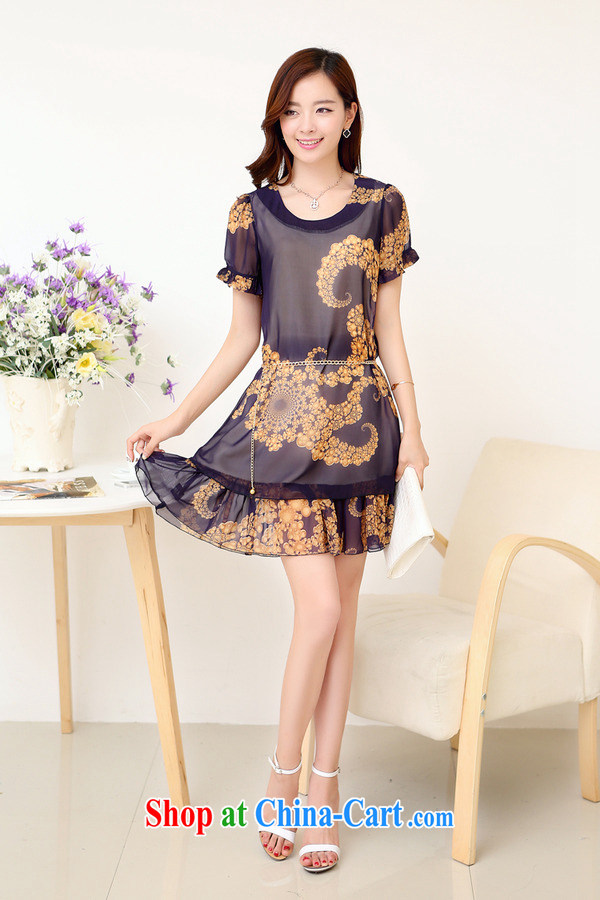 The Ju-Yee Nga summer larger female thick sister graphics thin floral floral short-sleeved snow woven dresses YJ 183 commercial toner XXXXL pictures, price, brand platters! Elections are good character, the national distribution, so why buy now enjoy more preferential! Health