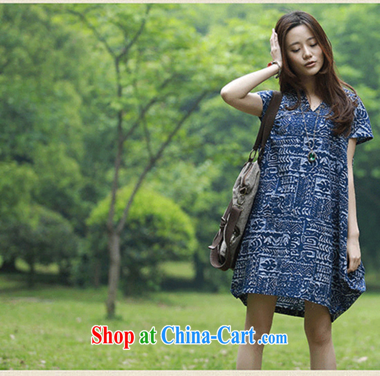 Support payments from here to 2014 summer, the Code women mm thick sister loose video thin stamp short-sleeved cotton the dresses 839 dark blue XXL pictures, price, brand platters! Elections are good character, the national distribution, so why buy now enjoy more preferential! Health