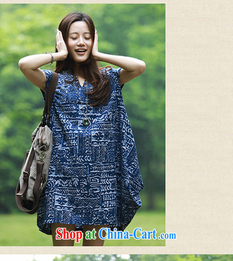 Support payments from here to 2014 summer, the Code women mm thick sister loose video thin stamp short-sleeved cotton the dresses 839 dark blue XXL pictures, price, brand platters! Elections are good character, the national distribution, so why buy now enjoy more preferential! Health