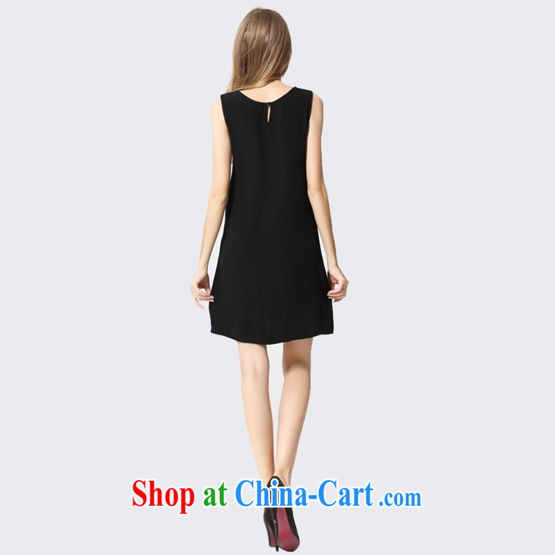 Tomnrabbit 2014 summer new, larger female dresses with black beauty video thin A field skirt XXXL, Tomnrabbit, shopping on the Internet