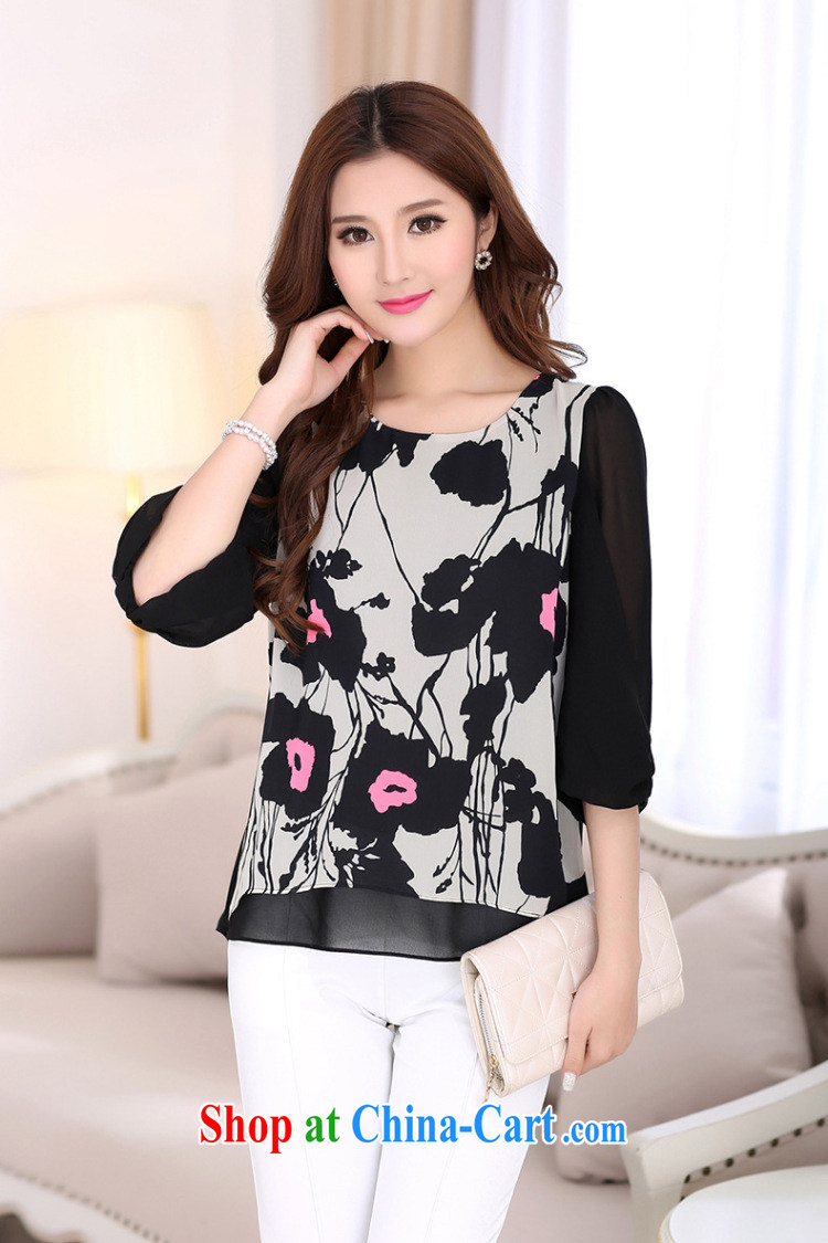 According to soon Julia summer 2015 new t-shirt Han version the code female stamp snow woven shirts SY 7016 black XXXXL pictures, price, brand platters! Elections are good character, the national distribution, so why buy now enjoy more preferential! Health