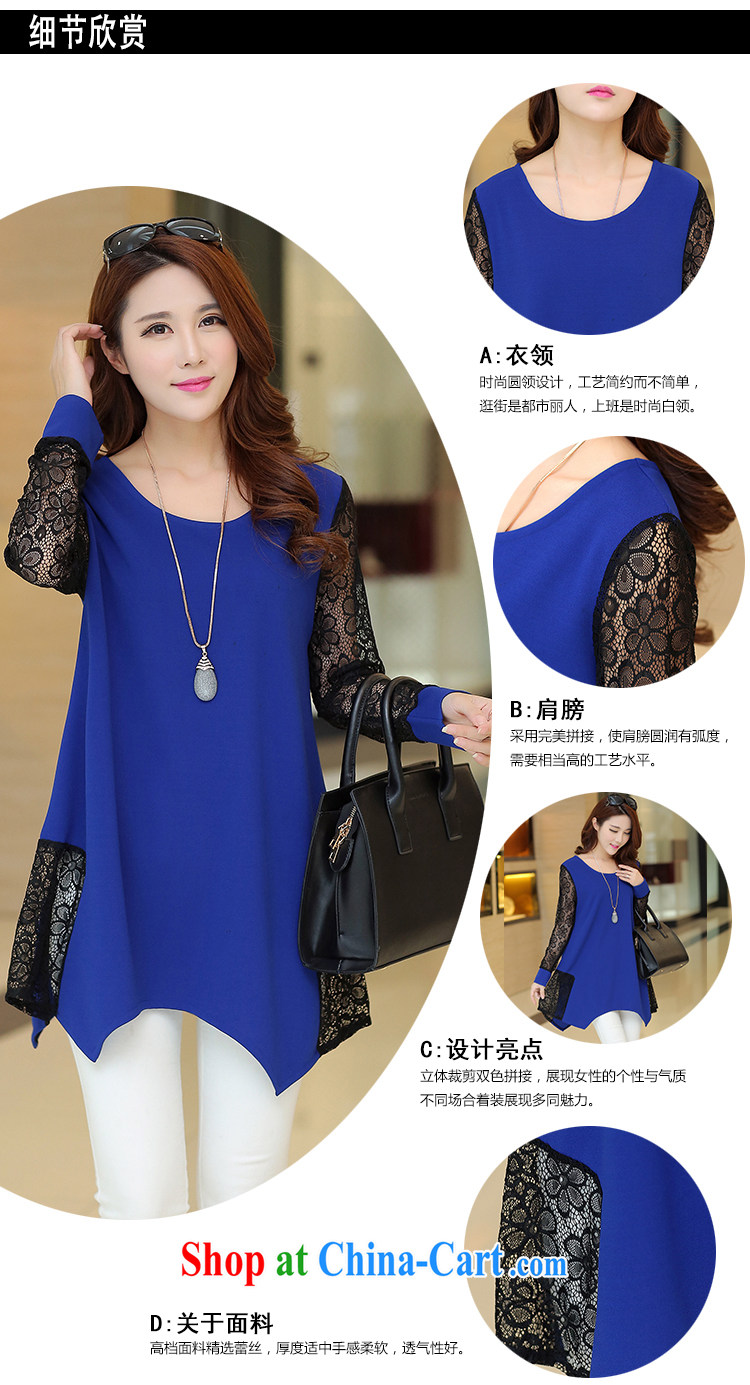 The Chinese clothing and building 2015 new, larger female lace spell series dress blue XXXL code pictures, price, brand platters! Elections are good character, the national distribution, so why buy now enjoy more preferential! Health