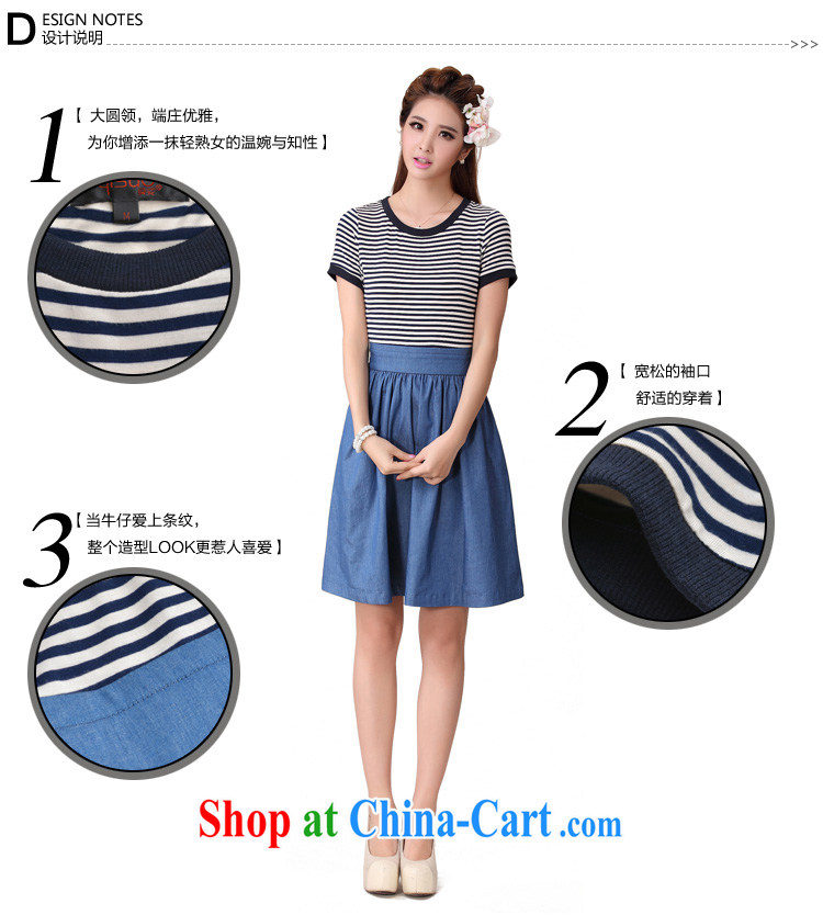 cheer for 2014 XL girls with thick MM summer, new streaks cowboy thick sister graphics thin large code short-sleeve dress girls the number 2051 blue 4 XL pictures, price, brand platters! Elections are good character, the national distribution, so why buy now enjoy more preferential! Health