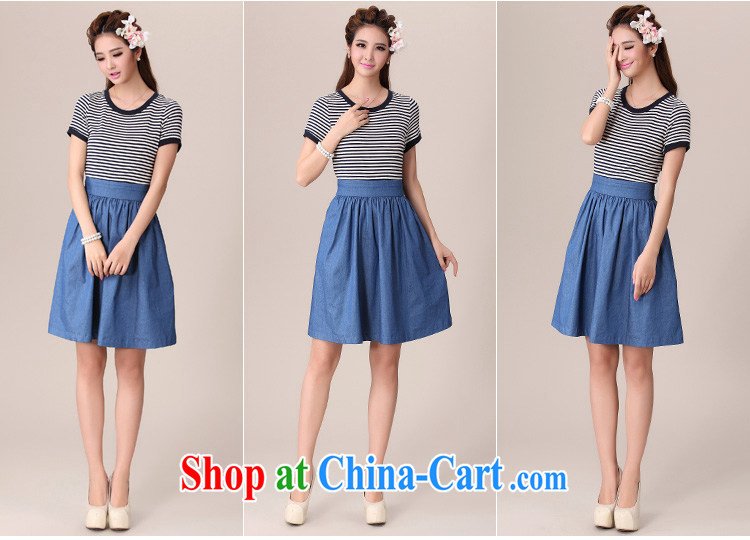 cheer for 2014 XL girls with thick MM summer, new streaks cowboy thick sister graphics thin large code short-sleeve dress girls the number 2051 blue 4 XL pictures, price, brand platters! Elections are good character, the national distribution, so why buy now enjoy more preferential! Health