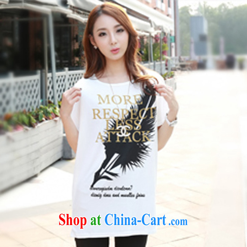 Simply stamp 2015 new Korean version on the MM code loose bat sleeves, long-neck long-sleeved shirt T solid T-shirt T-shirt girls 1 white are code, simply stamp (Pure impression, and, shopping on the Internet
