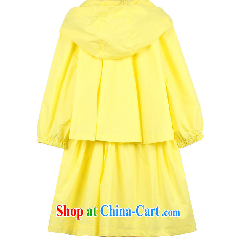 sea routes take new-waist-cap large code-yi Korean version of the greater code female candy-colored loose women's coats DP - 1 yellow large code XL, sea routes, and, on-line shopping