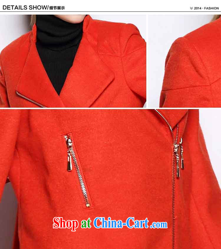 Tomnrabbit XL female Installed? The jacket 2014 winter clothing new V collar Solid Color beauty graphics thin thick MM wool overcoat? D grid 4 XL pictures, price, brand platters! Elections are good character, the national distribution, so why buy now enjoy more preferential! Health