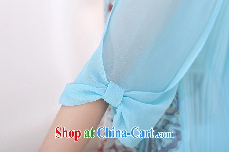 The ink marks summer 2015 new Korean king, female round-collar loose video thin bowtie 7 cuff stamp snow woven shirts thick sister does not rule out the T-shirt blue 4 XL pictures, price, brand platters! Elections are good character, the national distribution, so why buy now enjoy more preferential! Health