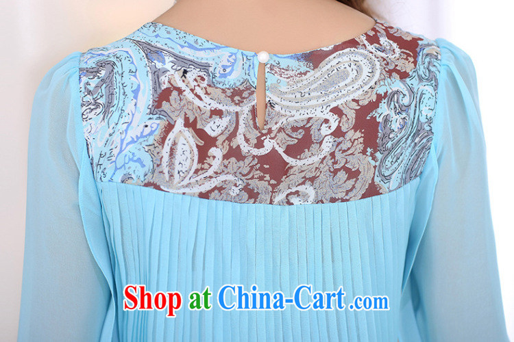 The ink marks summer 2015 new Korean king, female round-collar loose video thin bowtie 7 cuff stamp snow woven shirts thick sister does not rule out the T-shirt blue 4 XL pictures, price, brand platters! Elections are good character, the national distribution, so why buy now enjoy more preferential! Health