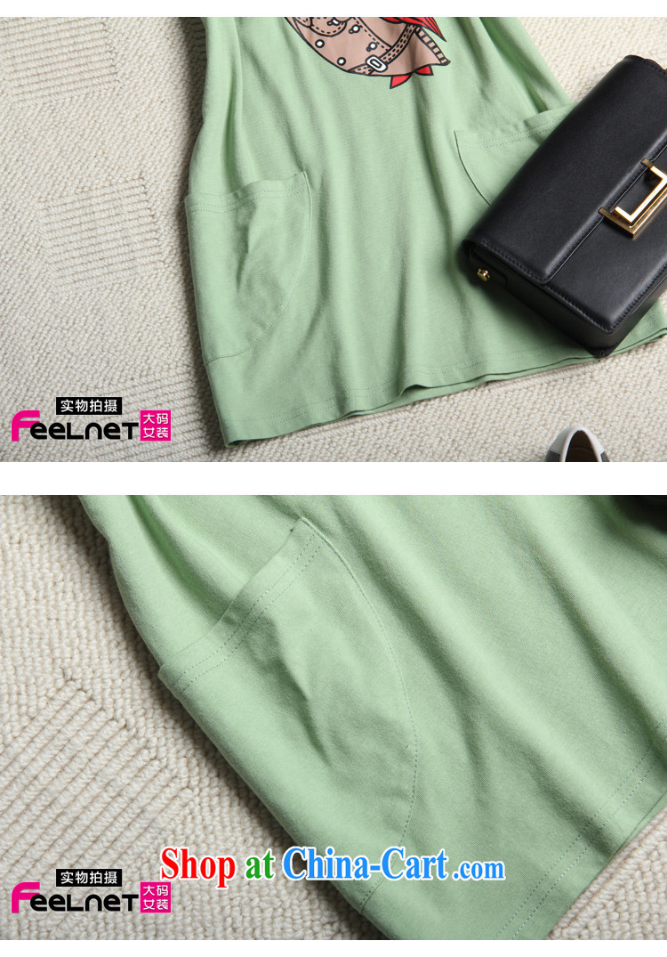 feelnet larger female 2015 summer new mm thick Korean loose video thin bat sleeves large code T pension 2133 green code 6 XL pictures, price, brand platters! Elections are good character, the national distribution, so why buy now enjoy more preferential! Health
