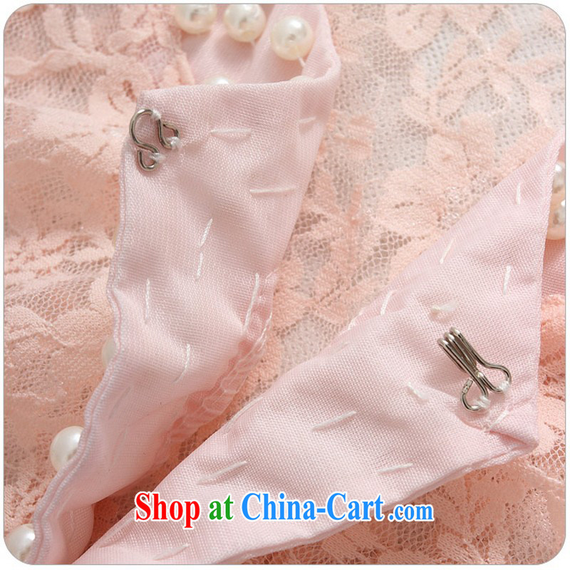 The delivery package as soon as possible the 2014 summer new fine lace nails Pearl small cardigan thick mm maximum code 100 to dress wedding jacket bridal shawl is indeed pink 3XL 145 - 165 jack, land is still the garment, shopping on the Internet