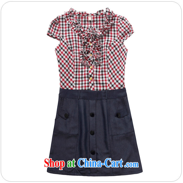 Constitution Yi XL women short skirts 2015 New Classic tartan OL links, hit-color-charge short-sleeved larger graphics thin A field skirt thick mm dresses Red Large XL 3 160 - 180 Jack pictures, price, brand platters! Elections are good character, the national distribution, so why buy now enjoy more preferential! Health