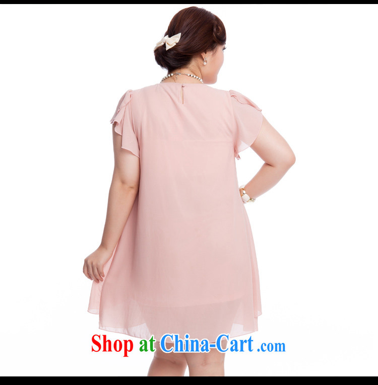 The Ting zhuangting fat people graphics thin 2015 summer new Korean version the Code women 100 stylish aura ground short-sleeve dress 925 blue 4 XL pictures, price, brand platters! Elections are good character, the national distribution, so why buy now enjoy more preferential! Health