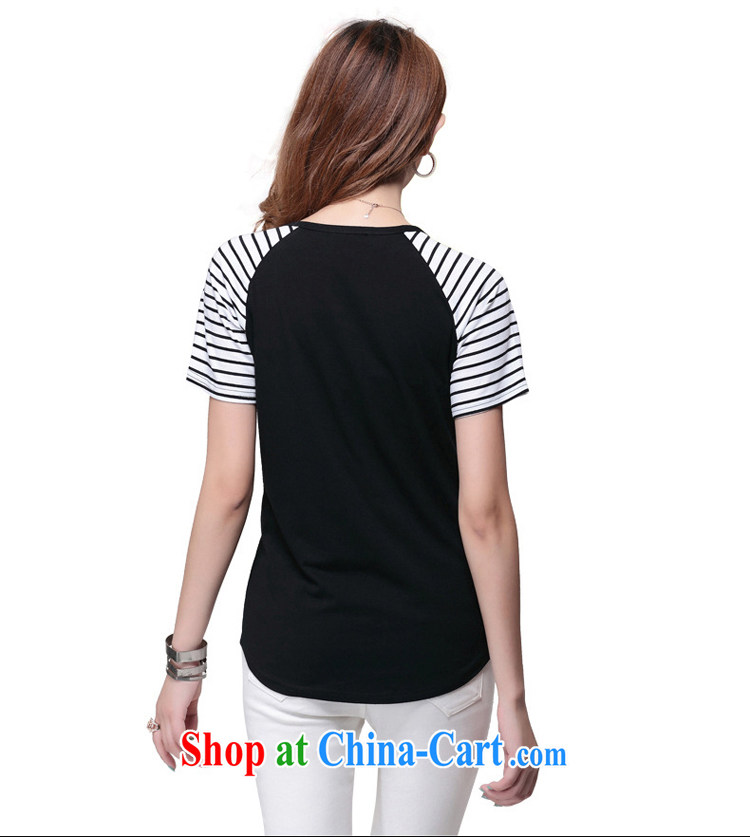 A leaf King, short-sleeve striped stitching Korean T pension white XXXXL 175 Jack left and right pictures, price, brand platters! Elections are good character, the national distribution, so why buy now enjoy more preferential! Health