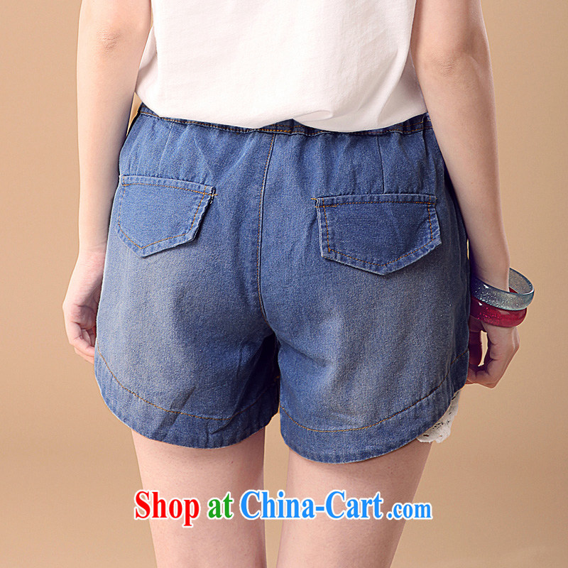 The Superintendent 2015 summer new, larger jeans lace lace girl, relaxed jeans girls 690 dark XL, Superintendent (MUQIN), shopping on the Internet