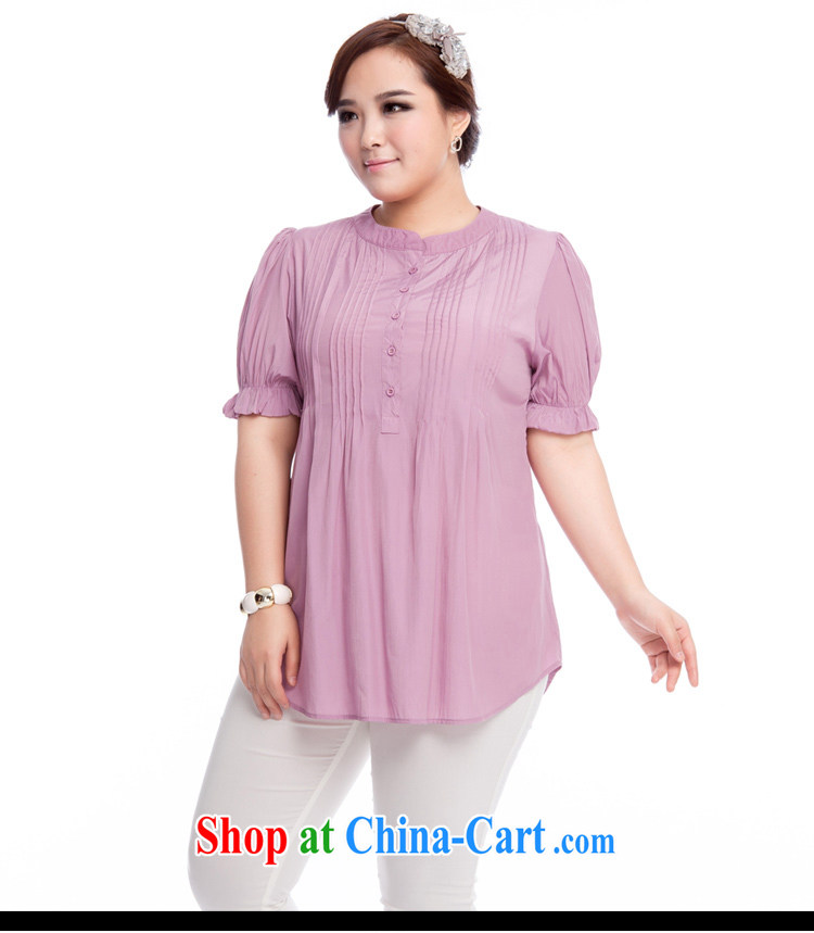 The Ting zhuangting fat people graphics thin 2015 summer new Korean version the code ladies stylish casual round-collar short-sleeve shirt T-shirt 319 light green 3 XL pictures, price, brand platters! Elections are good character, the national distribution, so why buy now enjoy more preferential! Health