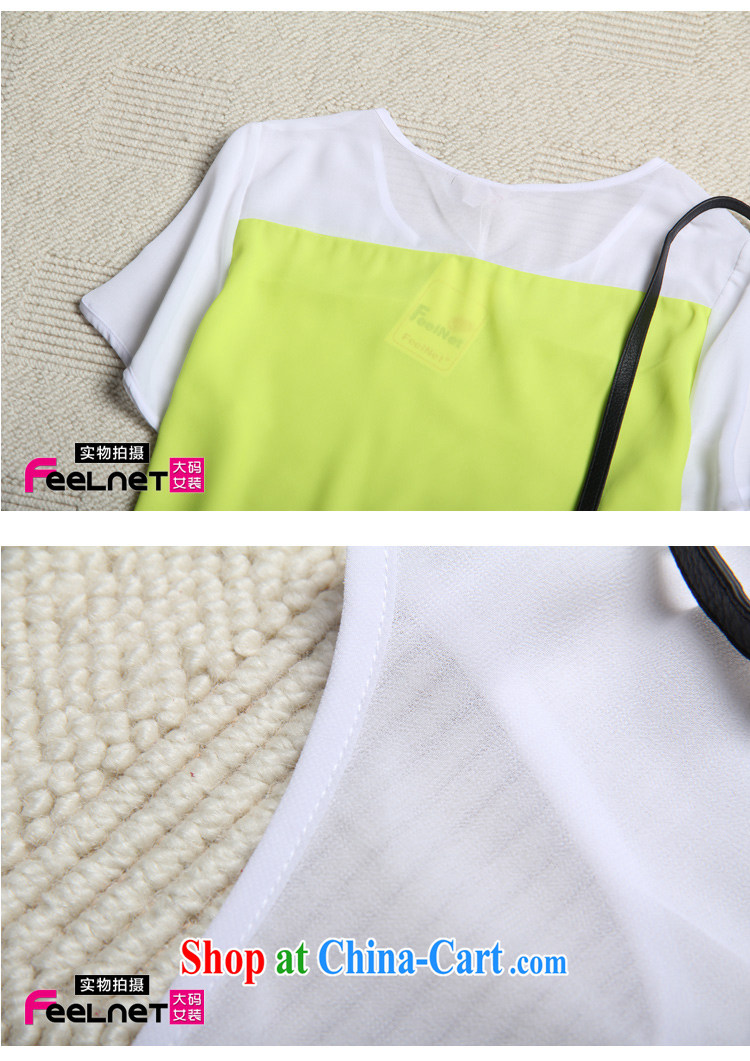 feelnet mm thick 2015 XL female summer NEW GRAPHICS thin large code t-shirt short-sleeve XL snow woven shirts 2144 yellow large code 3XL pictures, price, brand platters! Elections are good character, the national distribution, so why buy now enjoy more preferential! Health