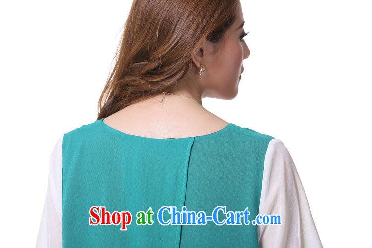 Morning would be 2015 summer New, and indeed increase, female fat mm video thin round-collar simple stitching knocked color short-sleeved sweet elegant snow T woven shirts girls of red 5 XL pictures, price, brand platters! Elections are good character, the national distribution, so why buy now enjoy more preferential! Health