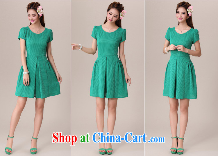 cheer for 2014 summer new XL girls decorated in graphics thin thick MM graphics thin large code short-sleeved dresses of the 2038 green 2 XL pictures, price, brand platters! Elections are good character, the national distribution, so why buy now enjoy more preferential! Health