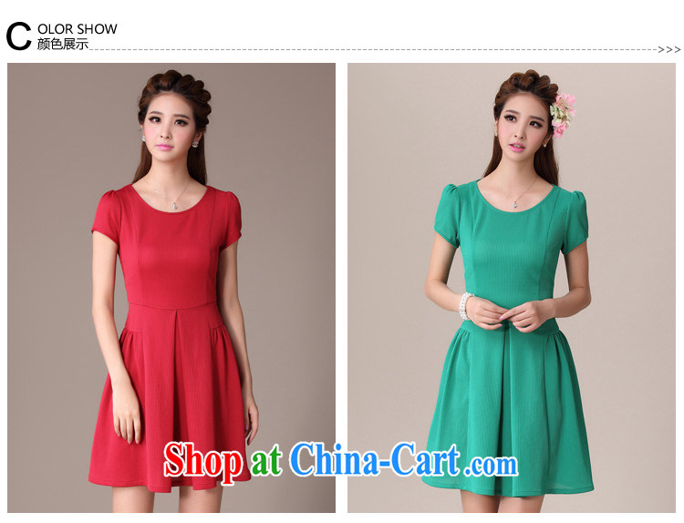 cheer for 2014 summer new XL girls decorated in graphics thin thick MM graphics thin large code short-sleeved dresses of the 2038 green 2 XL pictures, price, brand platters! Elections are good character, the national distribution, so why buy now enjoy more preferential! Health