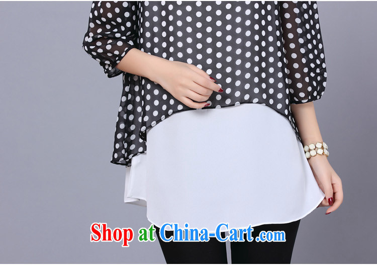 Morning would be 2015 summer mm thick new Korean snow woven shirts and indeed increase, female fashion the collision point color graphics thin 100 ground dot snow woven shirts female black point code 5 XL pictures, price, brand platters! Elections are good character, the national distribution, so why buy now enjoy more preferential! Health