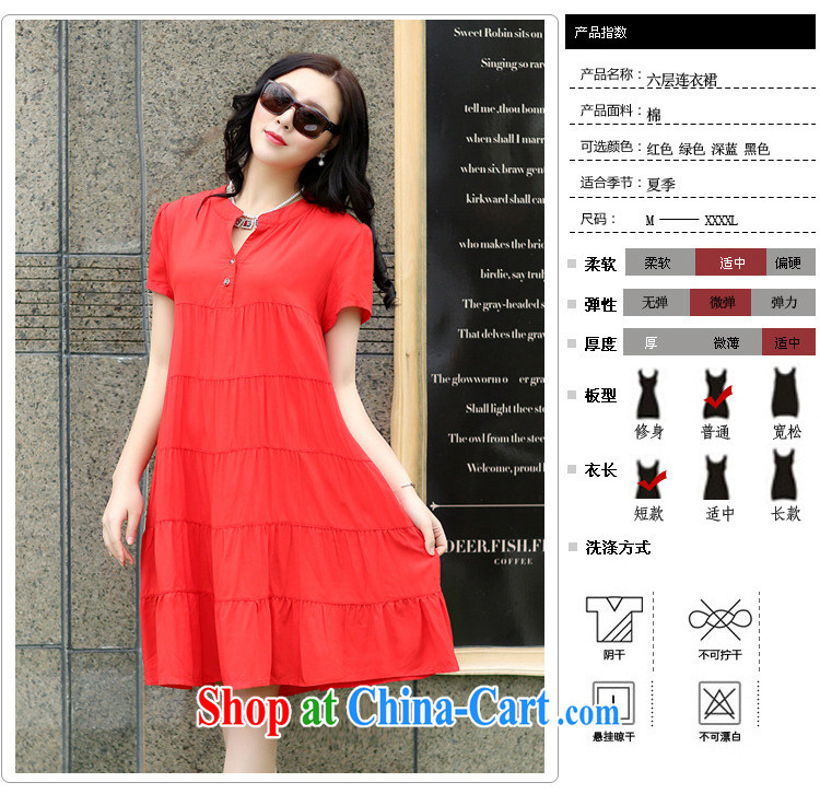 Solid color consistently list summer 2015 new Korean version the Code women mm thick loose stitching short-sleeved cotton the dresses girls summer Po blue XXL pictures, price, brand platters! Elections are good character, the national distribution, so why buy now enjoy more preferential! Health