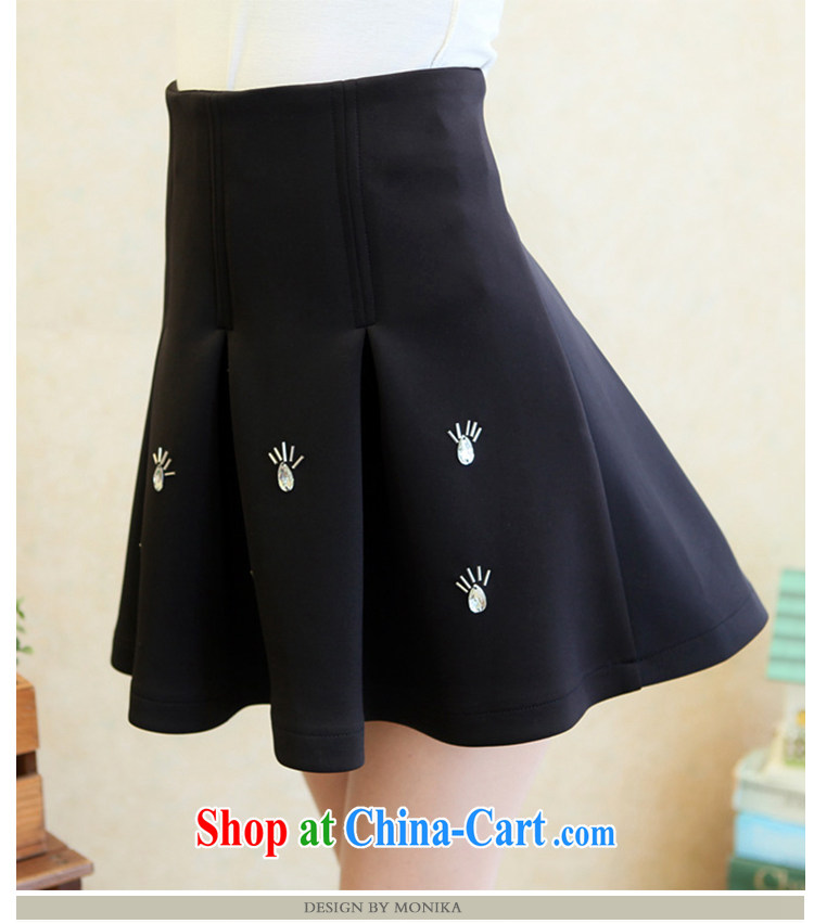 Moses Veronica mm thick spring 2014 the code female thick sister graphics thin Korean version of the new mobile phone seamlessly drill body skirt short skirt black XXXXL pictures, price, brand platters! Elections are good character, the national distribution, so why buy now enjoy more preferential! Health