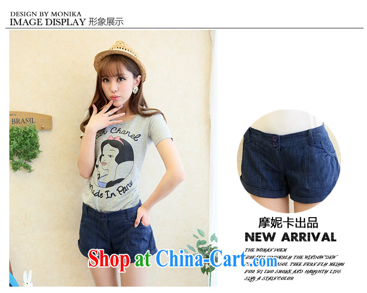 Moses Veronica XL female 2014 summer new, mm thick Korean video thin volume relaxing 100 ground jeans washable black XXL pictures, price, brand platters! Elections are good character, the national distribution, so why buy now enjoy more preferential! Health