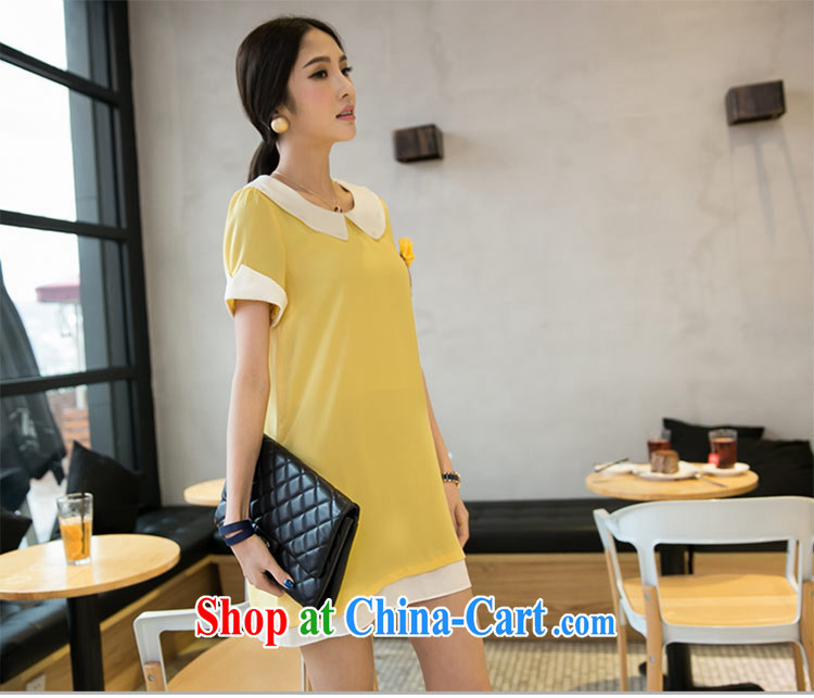 The honey and diverse Korean version mm thick larger female summer doll for graphics thin loose snow woven dresses women with chest spent 8339 yellow XXXL pictures, price, brand platters! Elections are good character, the national distribution, so why buy now enjoy more preferential! Health