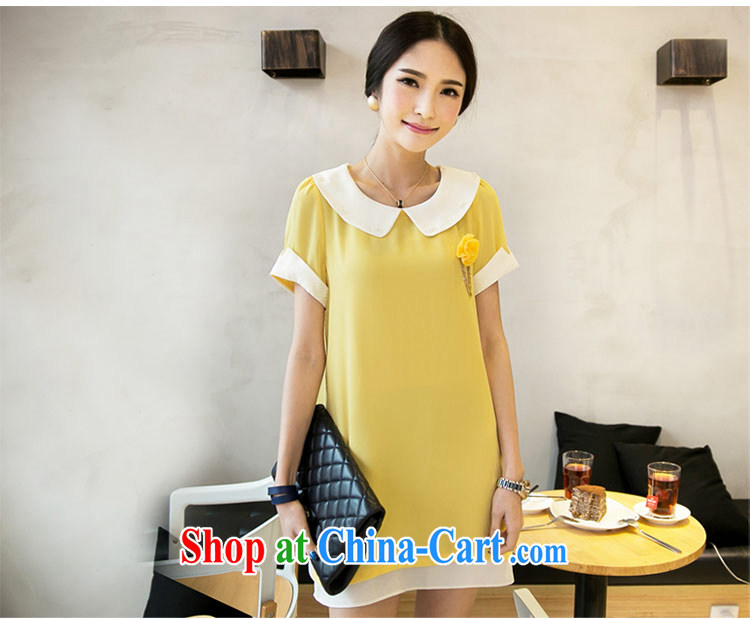 The honey and diverse Korean version mm thick larger female summer doll for graphics thin loose snow woven dresses women with chest spent 8339 yellow XXXL pictures, price, brand platters! Elections are good character, the national distribution, so why buy now enjoy more preferential! Health