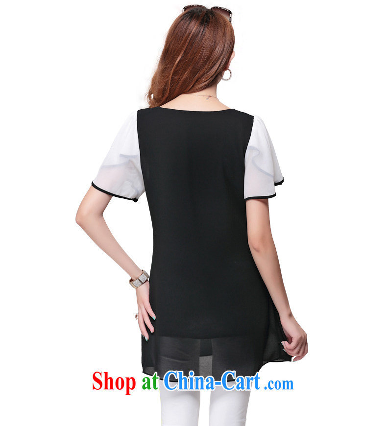Mephidross has long honey, large, female thick mm 2014 summer edition won the long stitching flouncing cuff loose short-sleeve snow woven shirts girls T-shirt 1634 black large code XL pictures, price, brand platters! Elections are good character, the national distribution, so why buy now enjoy more preferential! Health