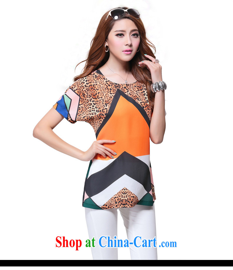 King, female fat mm summer new, 2014 Korean fashion Leopard the Republika Srpska, short-sleeved T-shirt and indeed intensify MS B 14 1635 picture color the code 5 XL pictures, price, brand platters! Elections are good character, the national distribution, so why buy now enjoy more preferential! Health