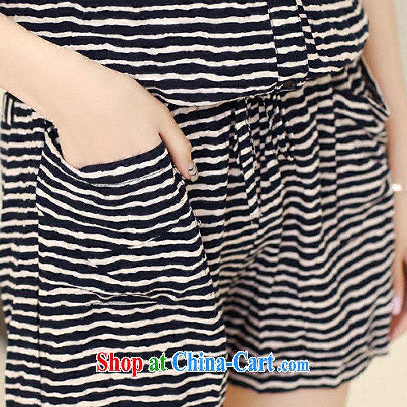 queen sleeper sofa Ngai advisory committee 2014 mm thick summer is the XL female-shorts T-shirt King short-sleeved striped double-trousers loose shorts A 105 streaks XL queen sleeper sofa, Ngai, Advisory Committee, and shopping on the Internet