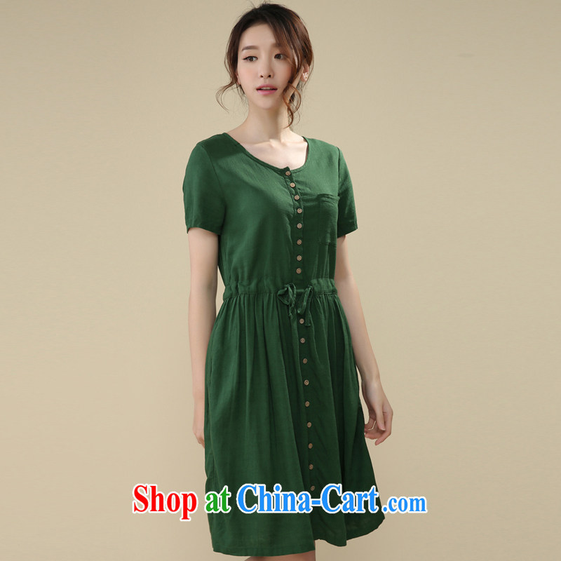 The Ju-Yee Nga summer new, larger female short-sleeved the FAT and FAT people graphics thin cotton mA short-sleeved dresses YS 26,086 wine red XXL, Yu Yee Nga, shopping on the Internet