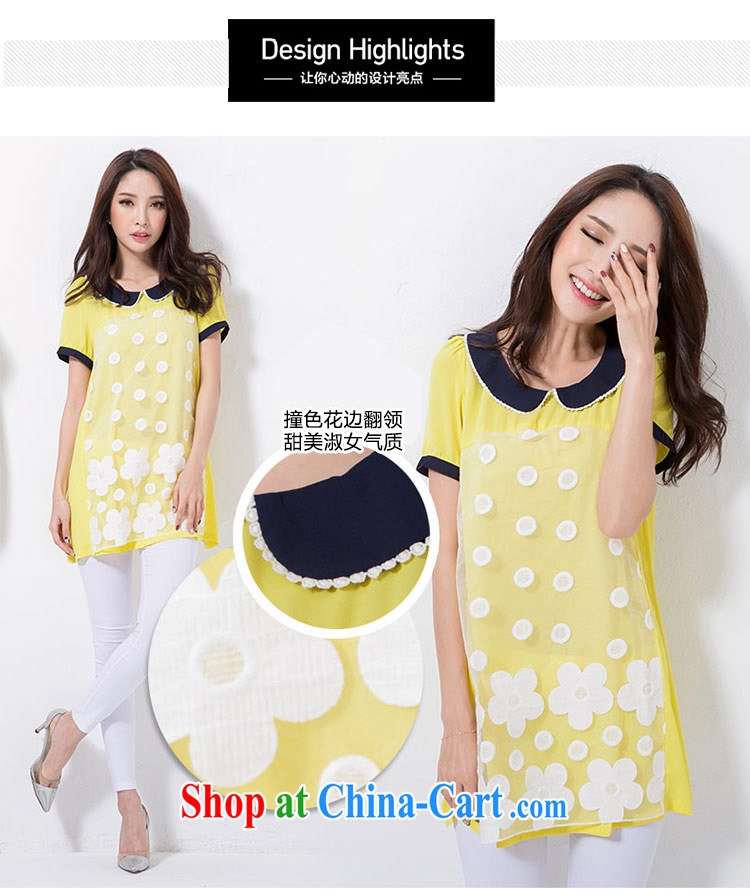 The honey beauty mm thick larger women 2014 summer new lace doll lapel long snow-woven shirts dresses women 8338 yellow XXXXL pictures, price, brand platters! Elections are good character, the national distribution, so why buy now enjoy more preferential! Health