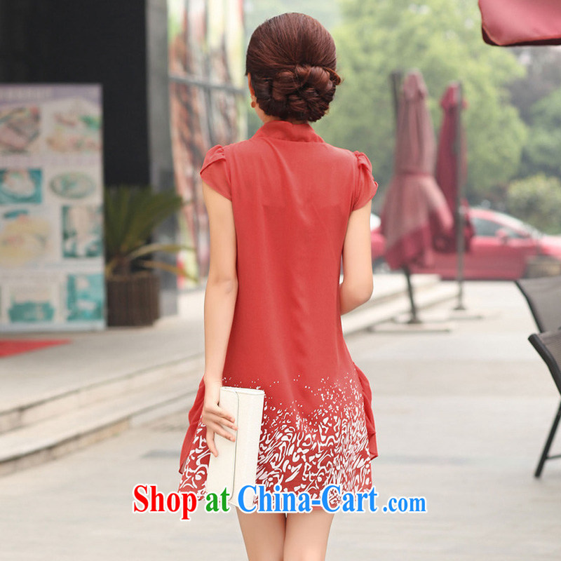 Stylish 1000 hunt 2015 Korean version emulation, stamp duty snow woven dresses loose the Code women leave of two in the long, snow-woven dresses S 147,829 watermelon red XXXXL, stylish 1000 hunt, shopping on the Internet