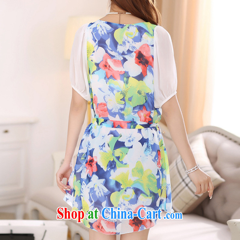Lehman Ronnie lymalon the 2015 summer new, thick, thin significantly larger female stylish short-sleeve snow woven dresses suit 7039 3 XL, Lehman Ronnie (LYMALON), and, on-line shopping